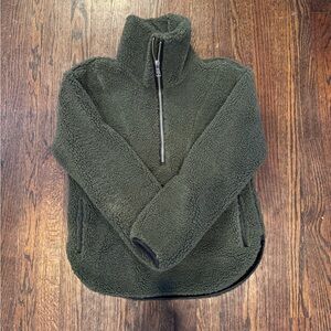 Abercrombie & Fitch 1/2 zip soft Sherpa